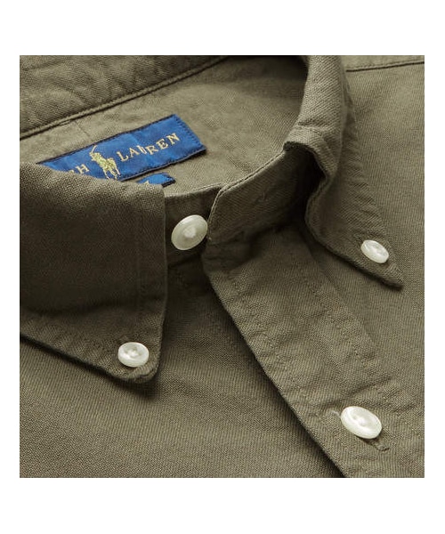 POLO RALPH LAUREN(ポロ ラルフ ローレン)の「Polo Ralph Lauren Slim-Fit Button-Down Collar Garment-Dyed Cotton Oxford Shirt(シャツ/ブラウス・メンズ・Green・XL/XXL/L/S)」の4枚目の写真