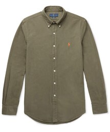 POLO RALPH LAUREN | Polo Ralph Lauren Slim-Fit Button-Down Collar Garment-Dyed Cotton Oxford Shirt(シャツ/ブラウス)