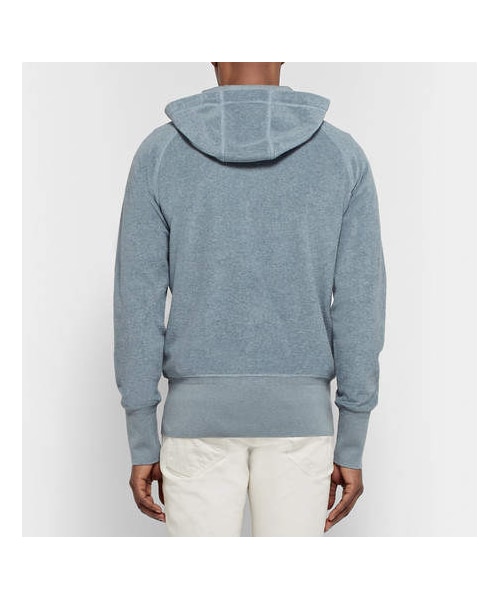 スウェット・トレーナー TOM FORD COTTON ZIP-UP SWEATSHIRT TOM FORD（トム フォード）の「TOM FORD Cotton-Terry Zip Up