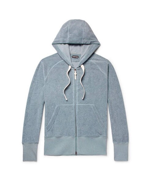 スウェット・トレーナー TOM FORD COTTON ZIP-UP SWEATSHIRT TOM FORD（トム フォード）の「TOM FORD Cotton-Terry Zip Up
