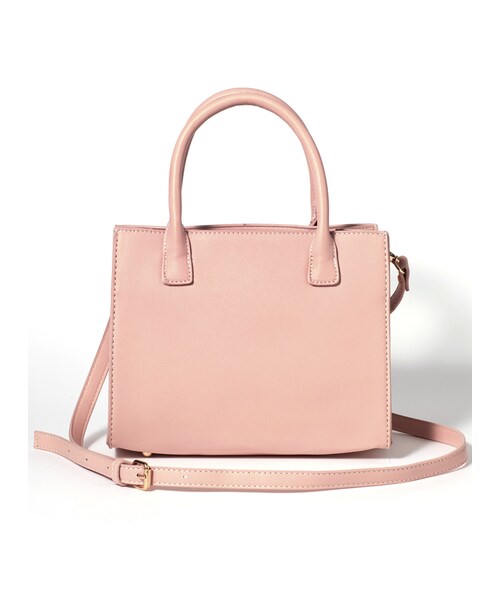 GRL（グレイル）の「スクエアトートバッグ（トートバッグ・レディース・ホワイト/ブラック/ブルー/ピンク/ベージュ・F）」の5枚目の写真