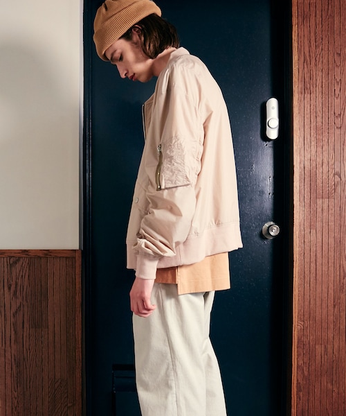 LIDNM（リドム）の「オーバーサイズL2-B（MA-1・メンズ・ピンク・M/L）」の3枚目の写真