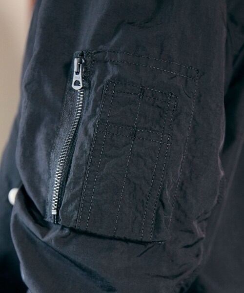 LIDNM(リドム)の「オーバーサイズL2-B(MA-1・メンズ・ブラック・M/L)」の7枚目の写真