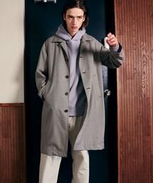 LIDNM | ガンクラブオーバーステンカラー(ステンカラーコート)