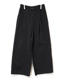 Tiffee SELECT | タック入りチノワイドパンツ(チノパンツ)