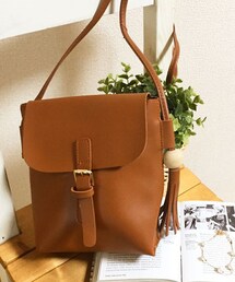 Tiffee SELECT | タッセルチャーム付き金具ミニショルダーバッグ(ショルダーバッグ)