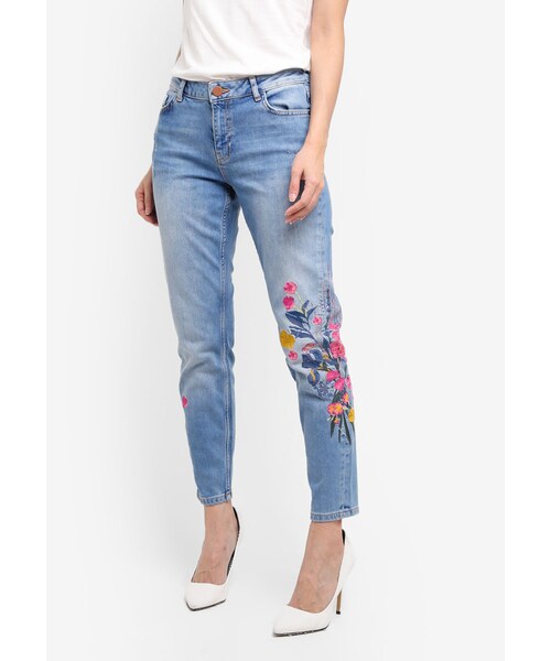 Dorothy Darcy Floral Embroidered Jeans - WEAR