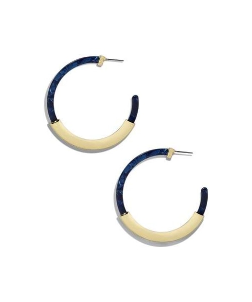 BaubleBar（）の「BaubleBar Gold & Acrylic Hoop Earrings（イヤリング）」 WEAR