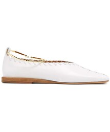 JIL SANDER | JIL SANDER Whipstitched leather ballet flats(シューズ)
