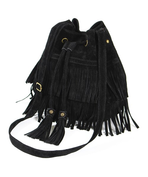 GRL（グレイル）の「フリンジショルダーバッグ（ショルダーバッグ・レディース・ベージュ/キャメル/ブラック・F）」の2枚目の写真