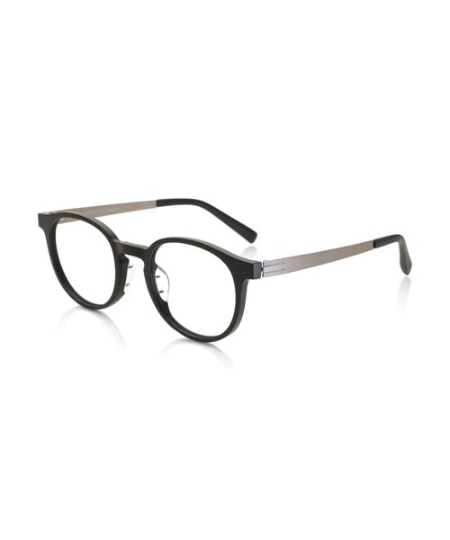 JINS(ジンズ)の「【Fine fit Combination Airframe】ファインフィットコンビネーションエアフレーム(メガネ・メンズ・マットクリア(100)/マットブラック(497)/ネイビー(358)/カーキ(228)・M 50□21-145○43)」の2枚目の写真