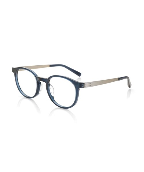 JINS(ジンズ)の「【Fine fit Combination Airframe】ファインフィットコンビネーションエアフレーム(メガネ・メンズ・マットクリア(100)/マットブラック(497)/ネイビー(358)/カーキ(228)・M 50□21-145○43)」の4枚目の写真