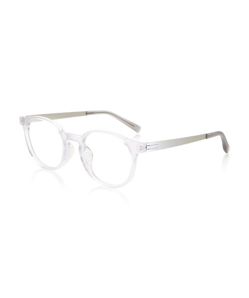 JINS(ジンズ)の「【Fine fit Combination Airframe】ファインフィットコンビネーションエアフレーム(メガネ・メンズ・マットクリア(100)/マットブラック(497)/ネイビー(358)/カーキ(228)・M 50□21-145○43)」の1枚目の写真