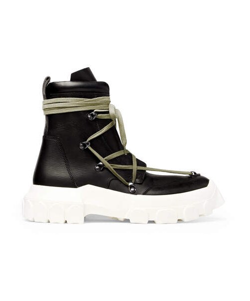Rick Owens(リックオウエンス)の「Rick Owens Leather Boots(スニーカー・メンズ・Black・Eu45/Eu44/Eu43/Eu41/Eu42)」の4枚目の写真