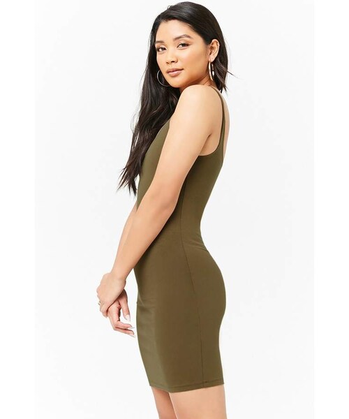 FOREVER 21(フォーエバー トゥエンティーワン)の「Forever 21 Scoop Neck Bodycon Dress(ワンピース・レディース・Green/Blue/Red/Black・Large/Medium/Small)」の14枚目の写真