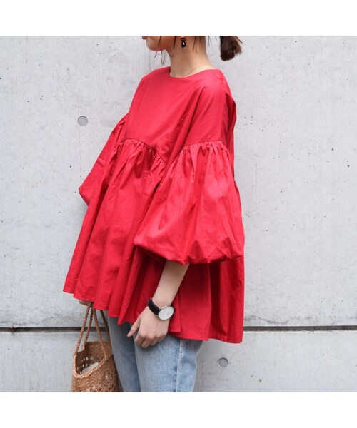 no brand（ノーブランド）の「【RE-ARRIVAL】バルーンスリーブフレアBL（シャツ/ブラウス・レディース・その他）」の2枚目の写真