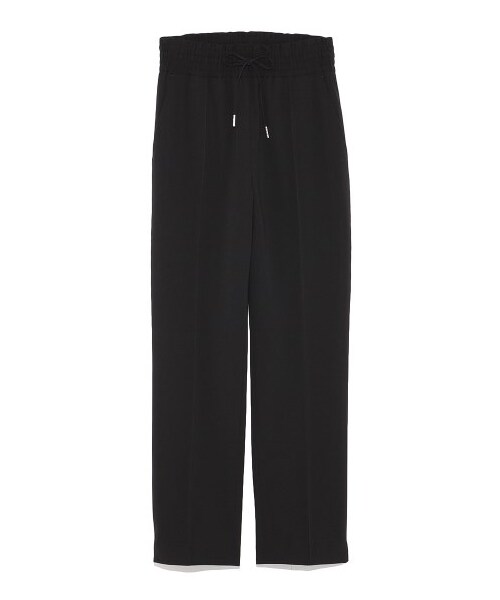 Mila Owen（ミラオーウェン）の「シャーリングドロストテーパードパンツ（スキニーパンツ・レディース・ORG/BLK/STRIPE・0/1）」の4枚目の写真