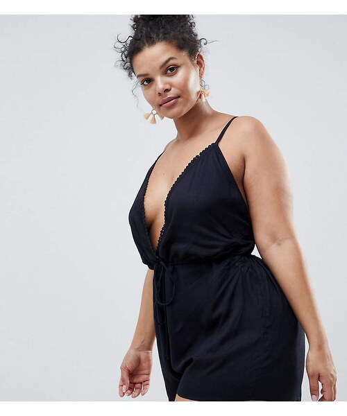 asos curve romper