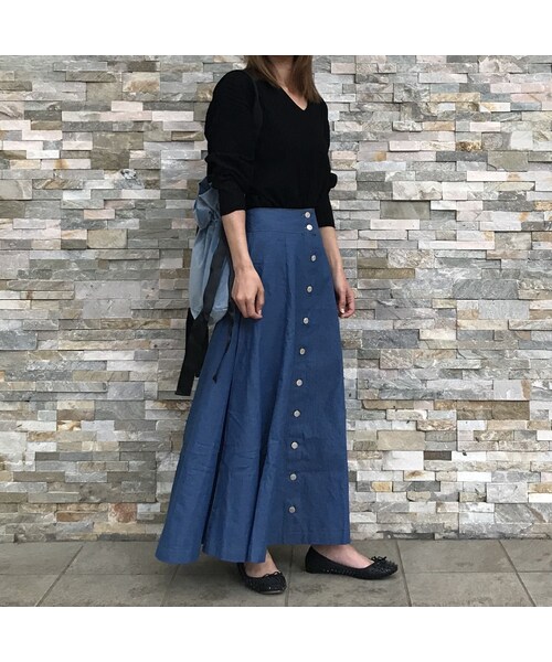 copine(コピン)の「大好評!再入荷!リブ編みVネックスプリングニットトップス(4color)【クリックポスト対象商品】(Tシャツ/カットソー・レディース・その他)」の12枚目の写真