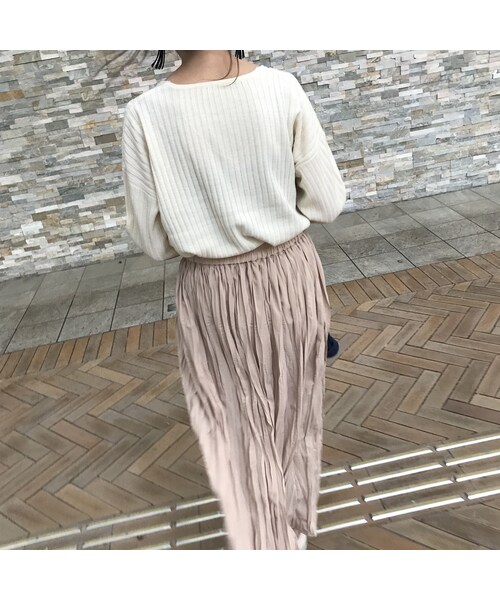 copine(コピン)の「大好評!再入荷!リブ編みVネックスプリングニットトップス(4color)【クリックポスト対象商品】(Tシャツ/カットソー・レディース・その他)」の13枚目の写真