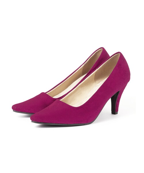 GRL(グレイル)の「低反発ポインテッドトゥスエードプレーンパンプス(パンプス・レディース・ブラック/レッド/ブルー/イエロー/ピンク/グリーン/ネイビー/グレー/アイボリー/ラベンダー/ベージュ/キャメル/モカ/グレープ・24.5)」の11枚目の写真