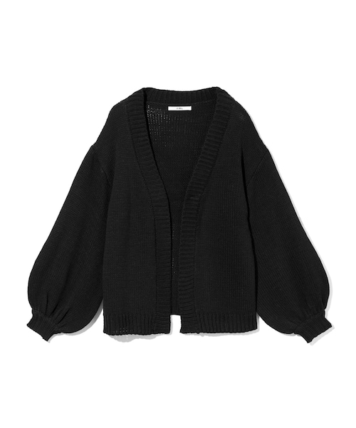 GRL（グレイル）の「ボリュームスリーブニットカーディガン（カーディガン/ボレロ・レディース・グレー/ブラック/オフホワイト・F）」の3枚目の写真