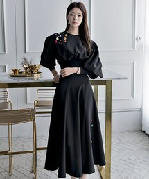 DINT | ルにカラートリミングバルンブラウス(シャツ/ブラウス)