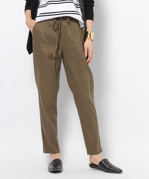 BARNYARDSTORM(バンヤードストーム)の「ストレッチリネンパンツ(パンツ・グレージュ/ブラック/カーキ)」の13枚目の写真