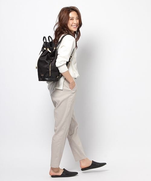 BARNYARDSTORM(バンヤードストーム)の「ストレッチリネンパンツ(パンツ・グレージュ/ブラック/カーキ)」の8枚目の写真