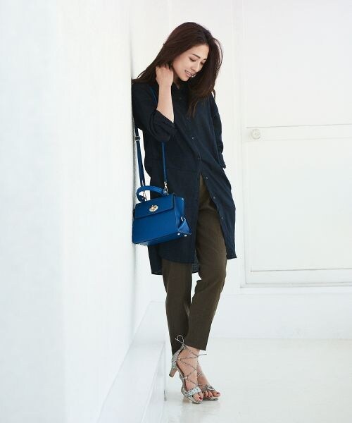 BARNYARDSTORM(バンヤードストーム)の「ストレッチリネンパンツ(パンツ・グレージュ/ブラック/カーキ)」の3枚目の写真