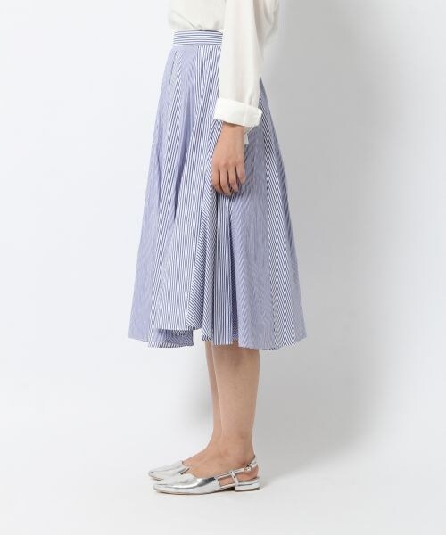 laboratory work（ラボラトリーワーク）の「２ガラコンビミディースカート（スカート・グレー/ブルー）」の6枚目の写真