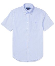 POLO RALPH LAUREN | Polo Ralph Lauren Slim-Fit Button-Down Collar Striped Cotton-Seersucker Shirt(シャツ/ブラウス)