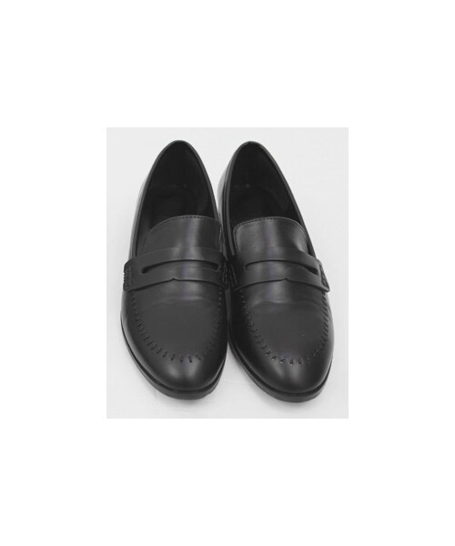 Dailyabout(デイリーアバウト)の「シンプルステッチローファー(ローファー・レディース・ホワイト/ブラック・230mm(=23cm) -245mm(=24.5cm))」の2枚目の写真
