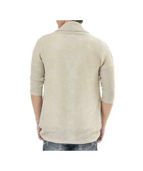 CALL&RESPONSE（コールアンドレスポンス）の「ワッフル編み5分袖ニットカーディガン　/ 181-1446-05（カーディガン/ボレロ・メンズ・その他）」の6枚目の写真