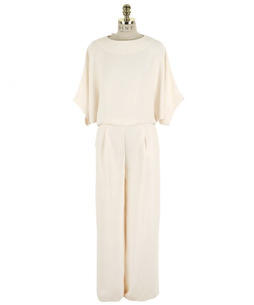 DINT（ディント）の「バックパックナットジャンプスーツ（サロペット/オーバーオール・レディース・화이트/블랙/그레이・one(44~66size)）」の2枚目の写真