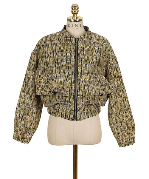 DINT(ディント)の「ロイミックスパタンフリルブルゾン(ブルゾン・レディース・블랙/옐로우・one(44~66size))」の3枚目の写真