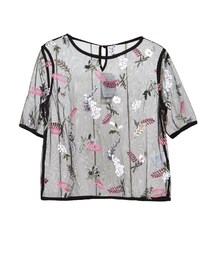 STYLEBLOCK | チュール花柄刺繍ブラウス(シャツ/ブラウス)