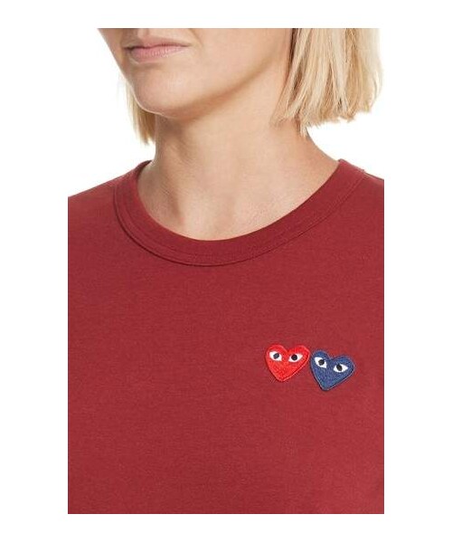 COMME des GARCONS（コムデギャルソン）の「Comme des Garcons PLAY Tee（Tシャツ/カットソー・レディース・Red・Medium/Large/X-small/Small）」の5枚目の写真