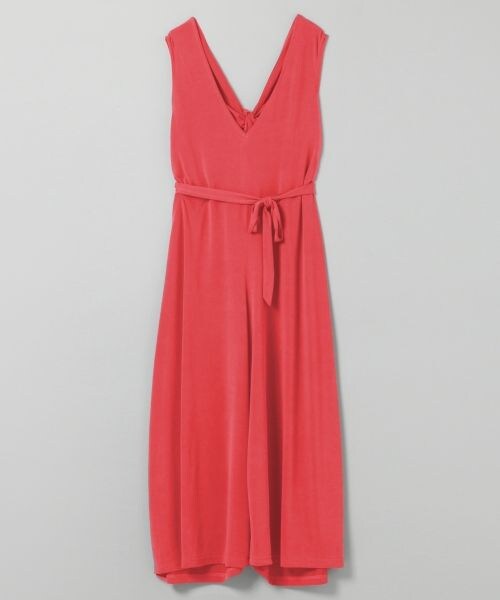 JEANASIS（ジーナシス）の「サンドウォッシュVサロペ（ワンピース/ドレス・ブラック()/ライトグレー()/レッド()）」の5枚目の写真