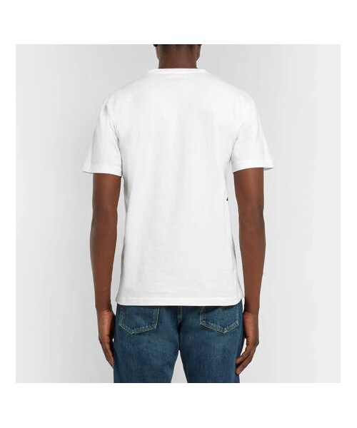 BLUE BLUE JAPAN(ブルーブルージャパン)の「Blue Blue Japan Nt190 Printed Cotton-Jersey T-Shirt(Tシャツ/カットソー・メンズ・White・L/M/S/XL)」の3枚目の写真