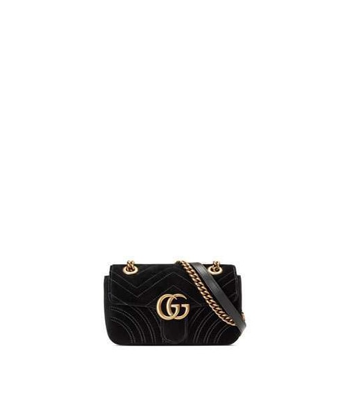 gucci quilted velvet bag