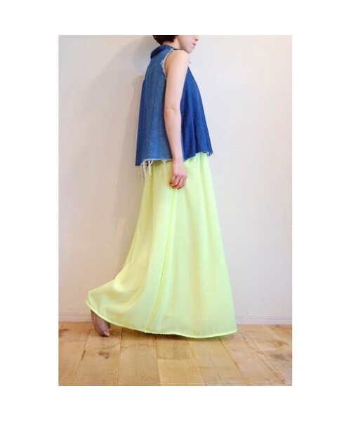 STORES.jp（ストアーズドットジェーピー）の「ギャザーロングスカート（スカート・レディース・その他）」の4枚目の写真