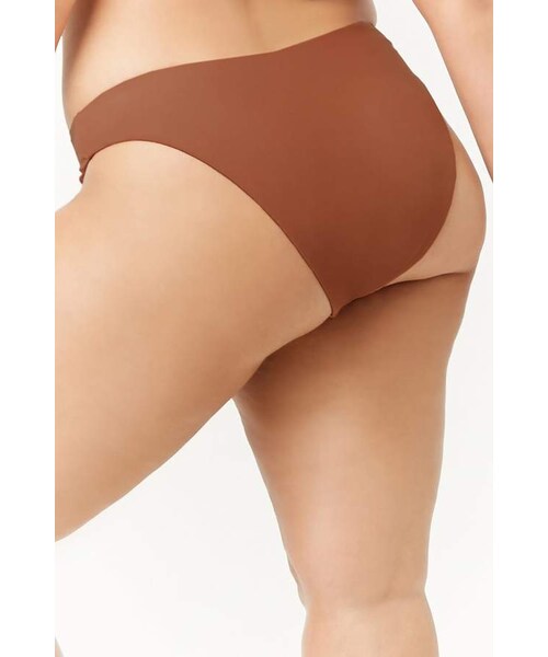 FOREVER 21（フォーエバー トゥエンティーワン）の「Forever 21 Plus Size High-Cut Bikini Bottoms（水着・レディース・Brown・0x/2x/1x/3x）」の3枚目の写真