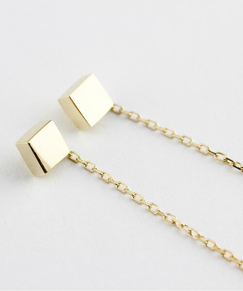 pinacoteca（ピナコテーカ）の「ピナコテーカ 722 スクエア マグネット スタッド アメリカン ピアス（ピアス（両耳用）・レディース・ゴールド・Free）」の3枚目の写真