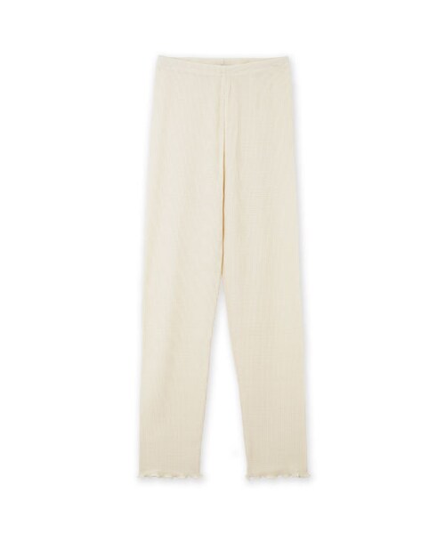 flower（フラワー）の「comfy thermal spats ～ｺﾝﾌｨｻｰﾏﾙｽﾊﾟｯﾂ（レギンス/スパッツ・レディース・グレー/ホワイト・FREE）」の2枚目の写真