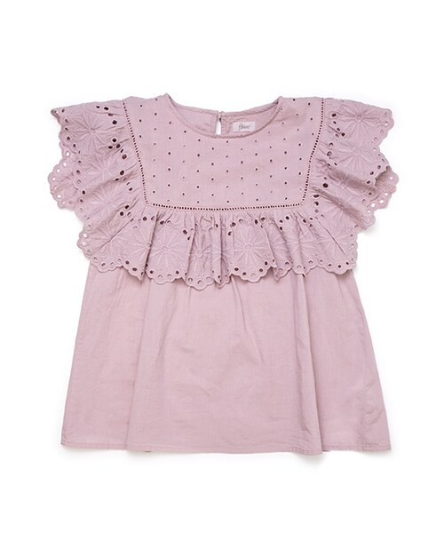 flower（フラワー）の「romantic lace top ～ﾛﾏﾝﾃｨｯｸﾚｰｽﾄｯﾌﾟ（シャツ/ブラウス・レディース・ホワイト/ブラック/ピンク・FREE）」の3枚目の写真