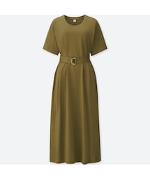 UNIQLO | ベルテッドTワンピース（半袖）＋E(ワンピース)