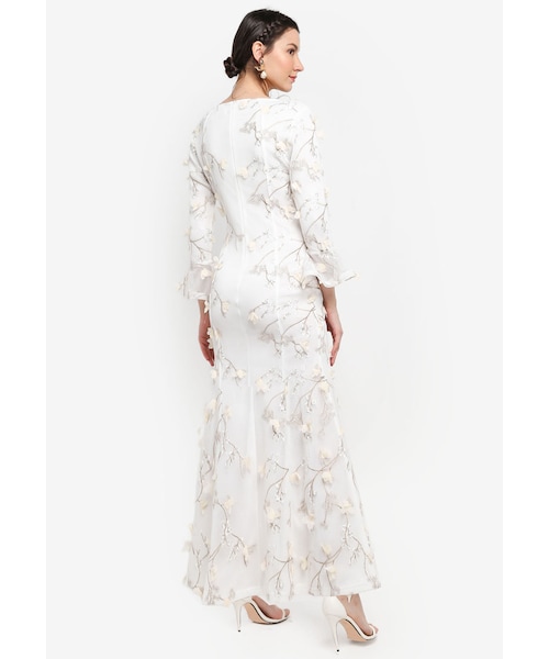 Zalia（ザリア）の「Applique Embroidered Mesh Mermaid Dress