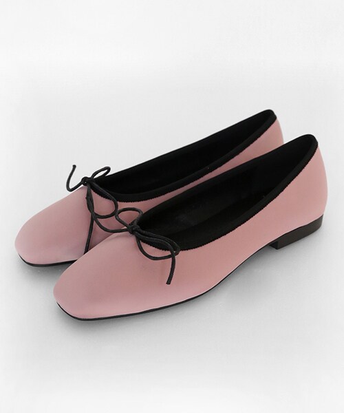 DHOLIC（ディーホリック）の「2TYPEリボンフラットシューズ（その他シューズ・レディース・その他/ベージュ/ブラック/ピンク・225/230/235/240/245/250）」の4枚目の写真