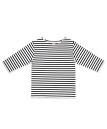 flower | Healthknit BD 3/4sleeve ～ﾍﾙｽﾆｯﾄﾎﾞｰﾀﾞｰ3/4ｽﾘｰﾌﾞ(Tシャツ/カットソー)